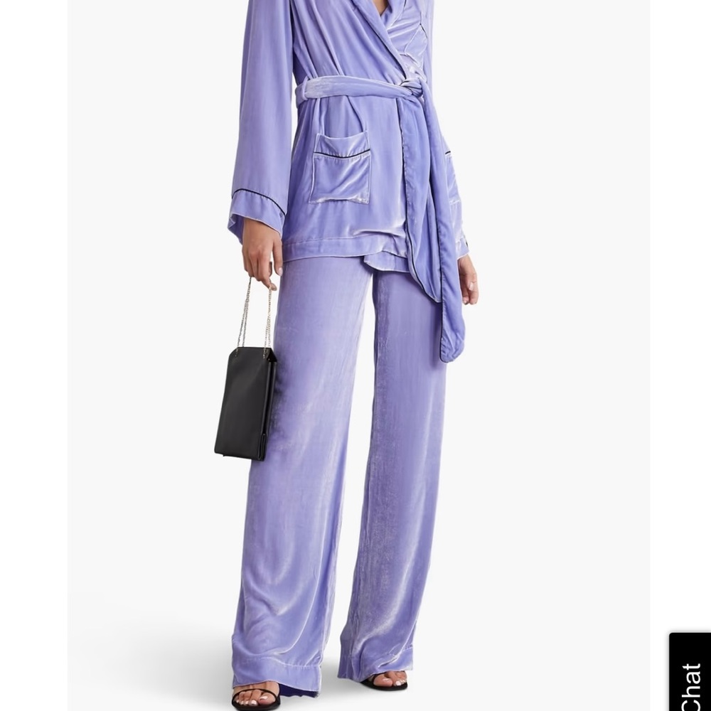 💜NWT Sleeping with Jacques Velvet Lounging Pants